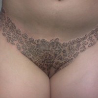 Hot Sticky Pussy Covered with Tattoos